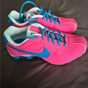 Nike Kids Pink and Blue Sneakers